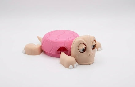 Uykucu Pembe Sevimli Kaplumbağa Kupa Altlığı - Renkli ve Eğlenceli Tasarım ile Sıcak İçeceklerinizi Koruyun