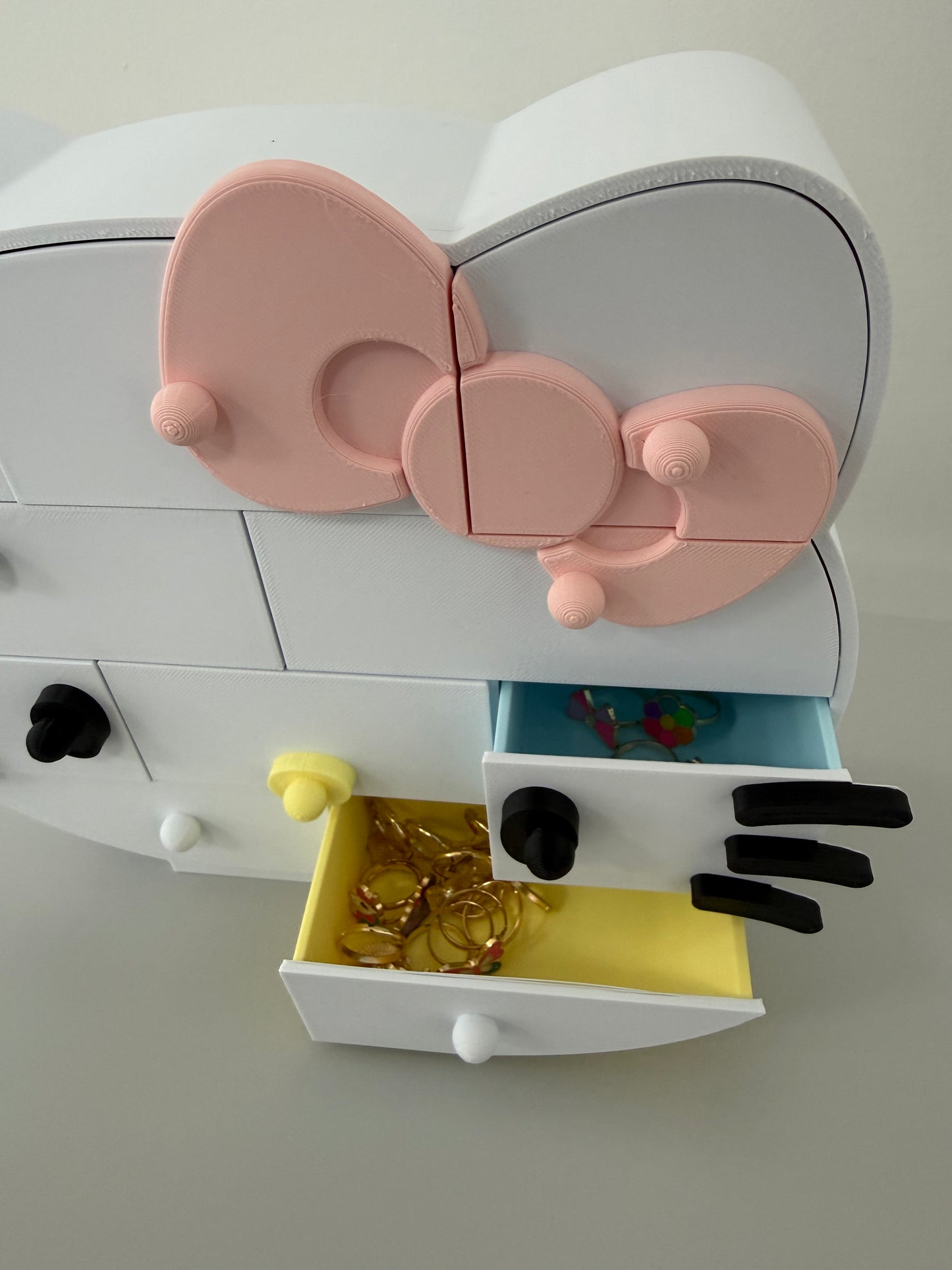 Hello Kitty Çekmeceli Takı Kutusu - Masa Üstü Organizer — Ek Görsel 6 | ESL Dekor