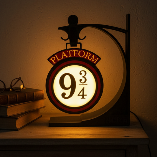 Platform 9 3/4 Gece Lambası - USB Masaüstü Dekoratif Lamba — Detay Görünüm | ESL Dekor
