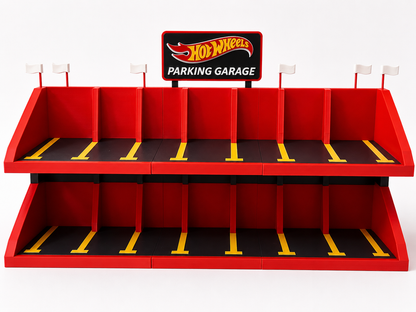 Parking Garage – 14 Araç Kapasiteli 2 Katlı Araba Otopark Standı | Düzenleyici ve Sergileme Rafı