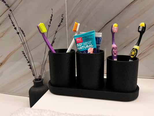 Modern Dekoratif Diş Fırçalık Standı - Şıklığı ve Fonksiyonu Bir Araya Getirir