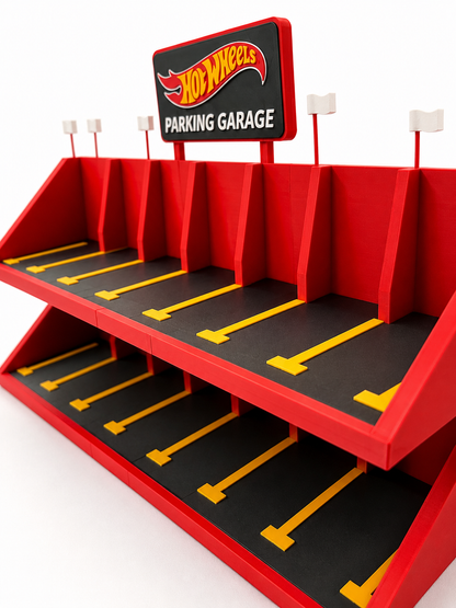 Parking Garage – 14 Araç Kapasiteli 2 Katlı Araba Otopark Standı | Düzenleyici ve Sergileme Rafı