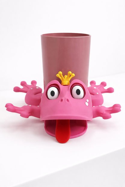 Pembe ZıpZıp Bardak Tutucu - Sevimli Masa Aksesuarı