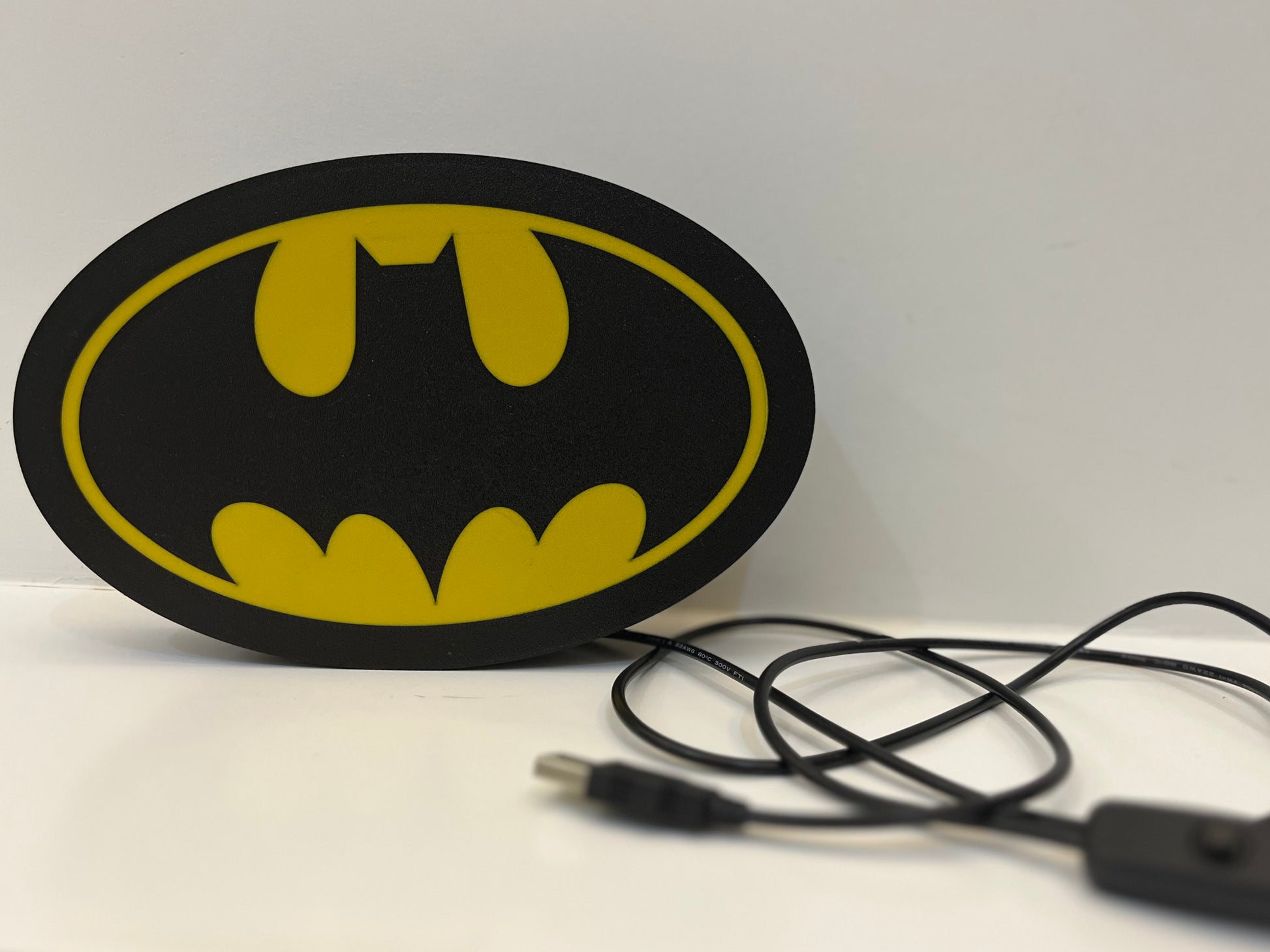 Batman LED Gece Lambası - Süper Kahraman Dekor — Detay Görünüm | ESL Dekor
