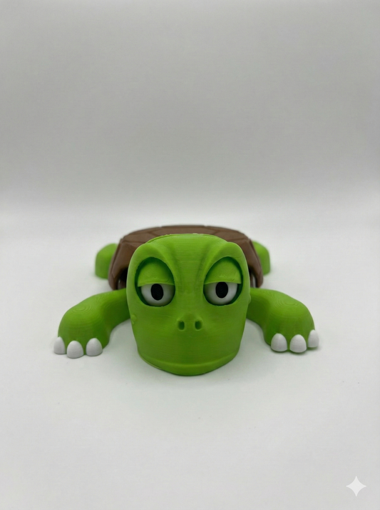 Uykucu Sevimli Kaplumbağa Bardak Altlığı - Eşsiz Tasarım ile Masanıza Neşe Katın