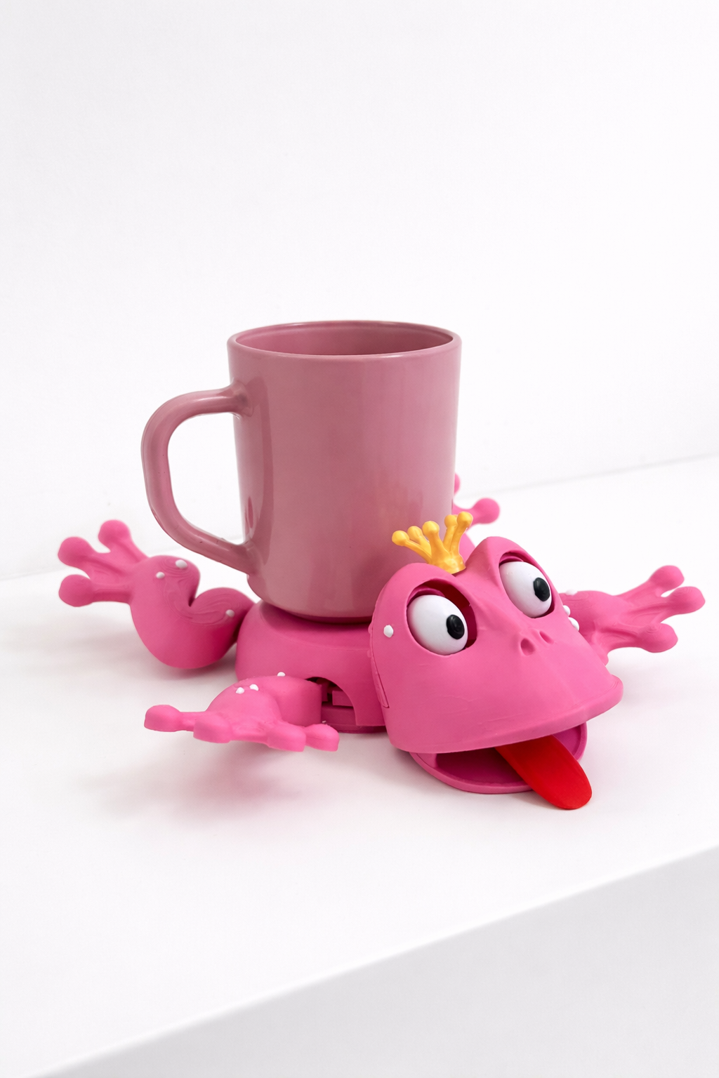 Masanı Gülümseten Tatlı Detay! 💗 Pembe Zıp Zıp Bardak Tutucu