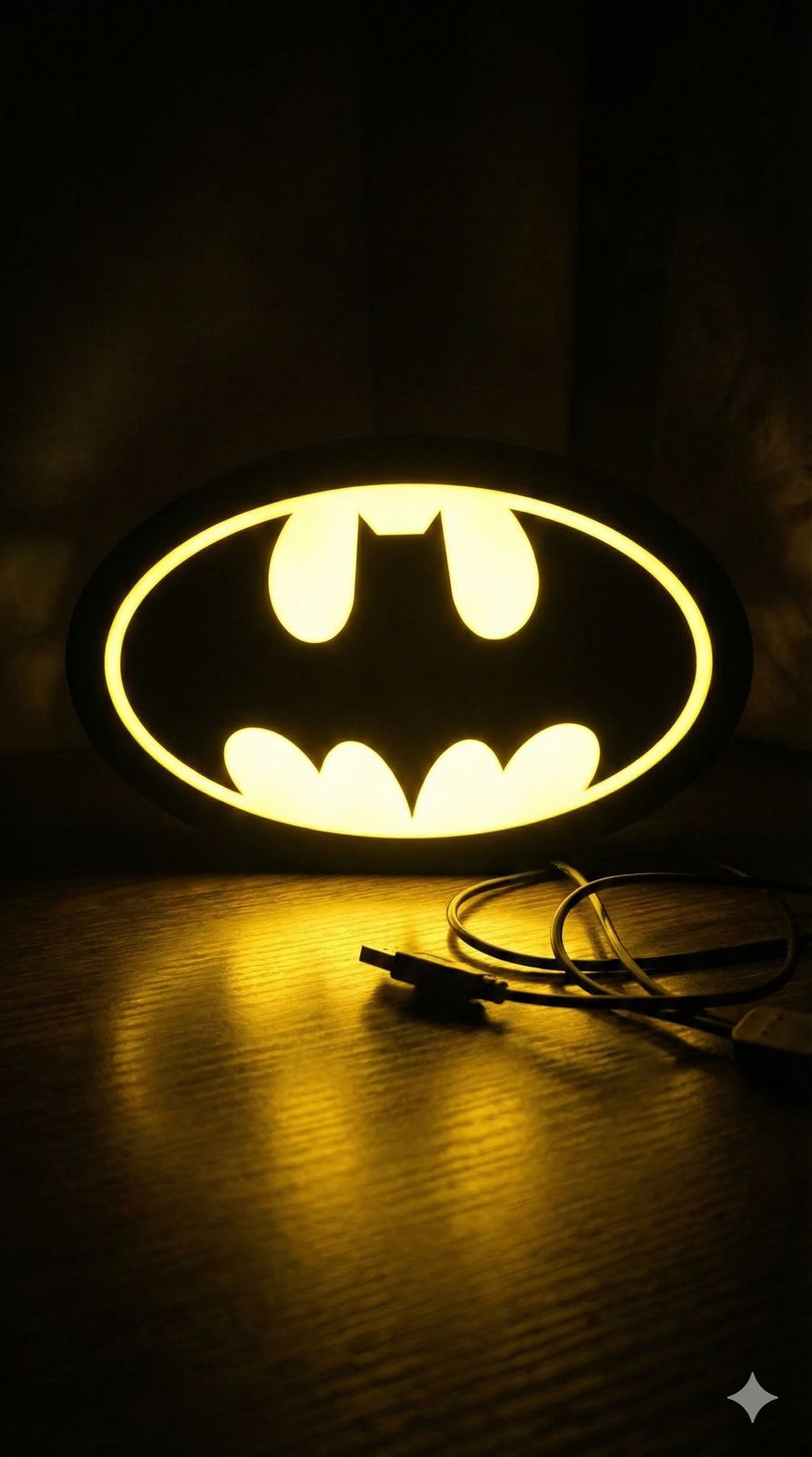 Batman LED Gece Lambası - Süper Kahraman Dekor — Kullanım | ESL Dekor