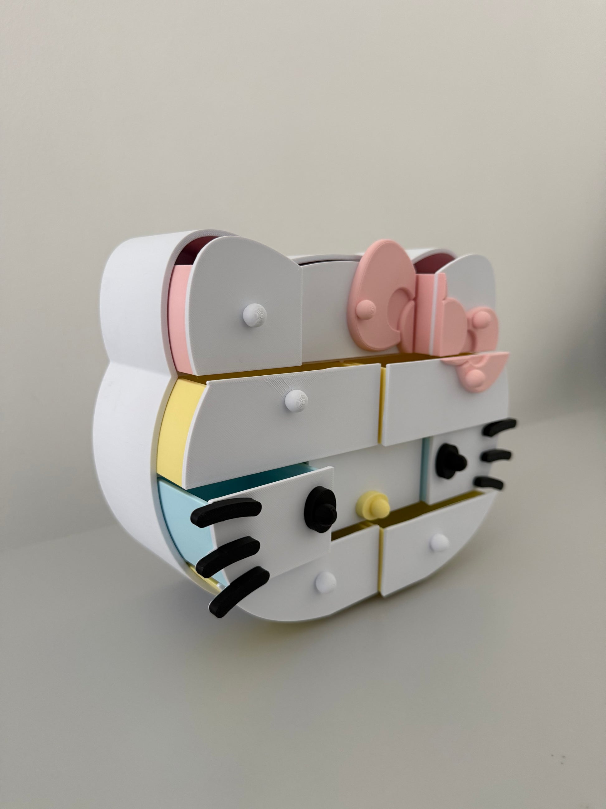 Hello Kitty Çekmeceli Takı Kutusu - Masa Üstü Organizer — Detay Görünüm | ESL Dekor
