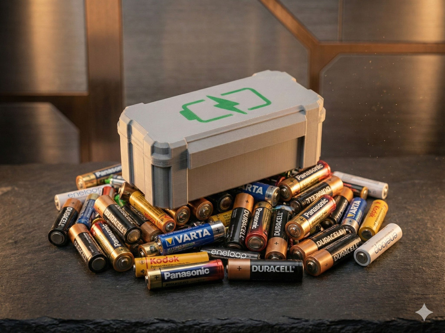 🔋 Premium Rugged Tasarım Pil Düzenleme Kutusu (24 AA + 25 AAA Kapasiteli)