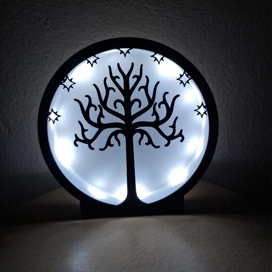 Gondor Ağacı LED Gece Lambası - LOTR Temalı Dekor | ESL Dekor