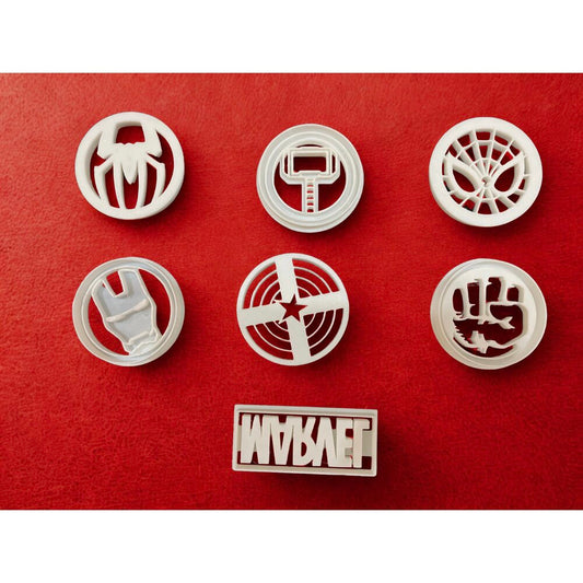 Marvel Süper Kahraman Kurabiye Kalıbı - 6lı Set | ESL Dekor