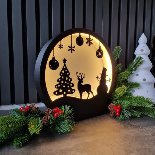 Büyülü Kış Masalı: USB'li Dekoratif Yılbaşı Lambası ✨ | ESLDecor