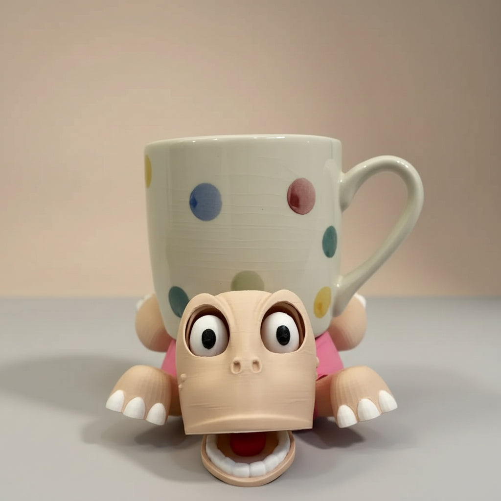 Bardak Tutucu Kaplumbağa - Uykucu Sevimli Kaplumbağa Bardak - Kupa Altlığı | ESLDecor