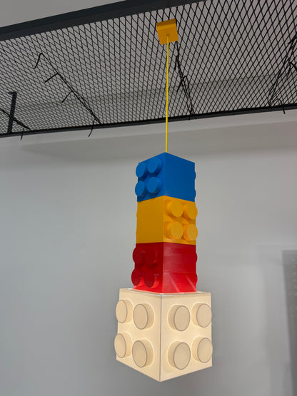 Lego Blok Tavan Lambası - Çocuk Odası Sarkıt Aydınlatma — Kullanım | ESL Dekor